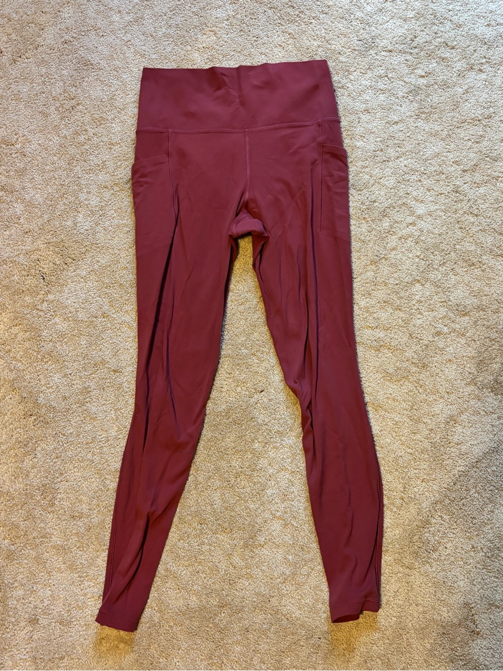 Athleta Salutation Stash Pink Full-Length Leggings